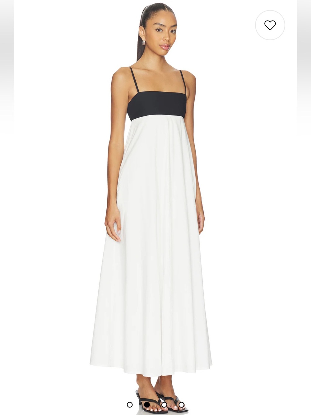 Beginning Boutique Akari White Contrast Maxi Dress – Size 6